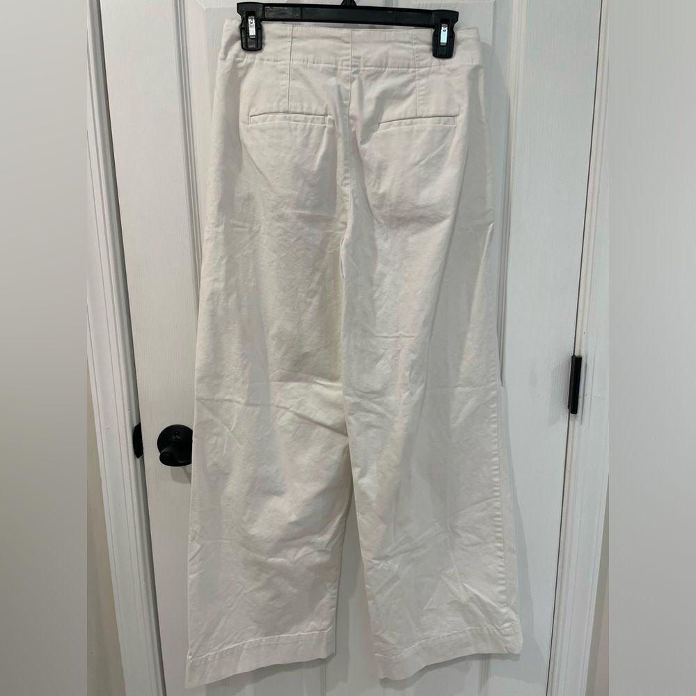 A New Day 98% Cotton Blend Stretch White Straight Leg Pants Women’s Size 2 - Picture 3 of 7
